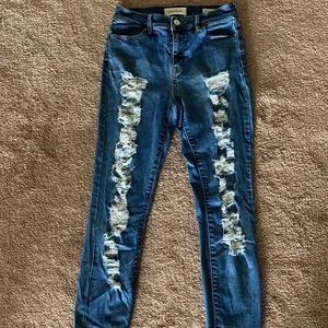 pac sun high rise ankle jeggings